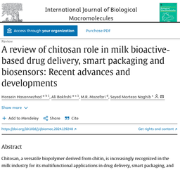 A review of chitosan role in milk bioactive-based drug delivery, smart packaging and biosensors: Recent advances and developments