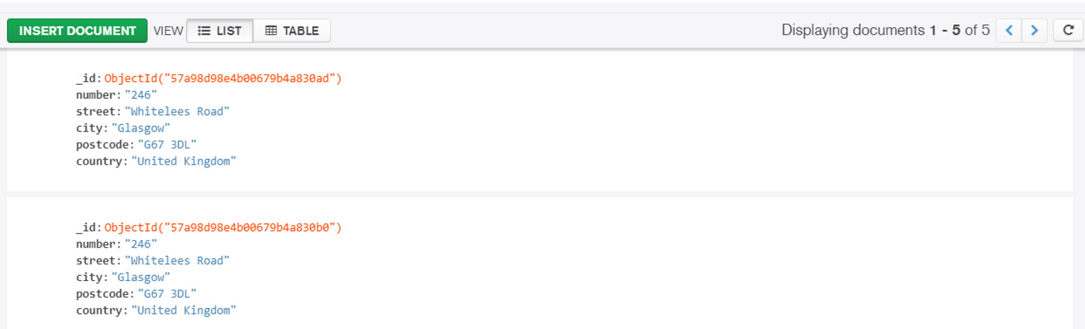 نحوه ذخیره سازی آدرس در جدول آدرس ها