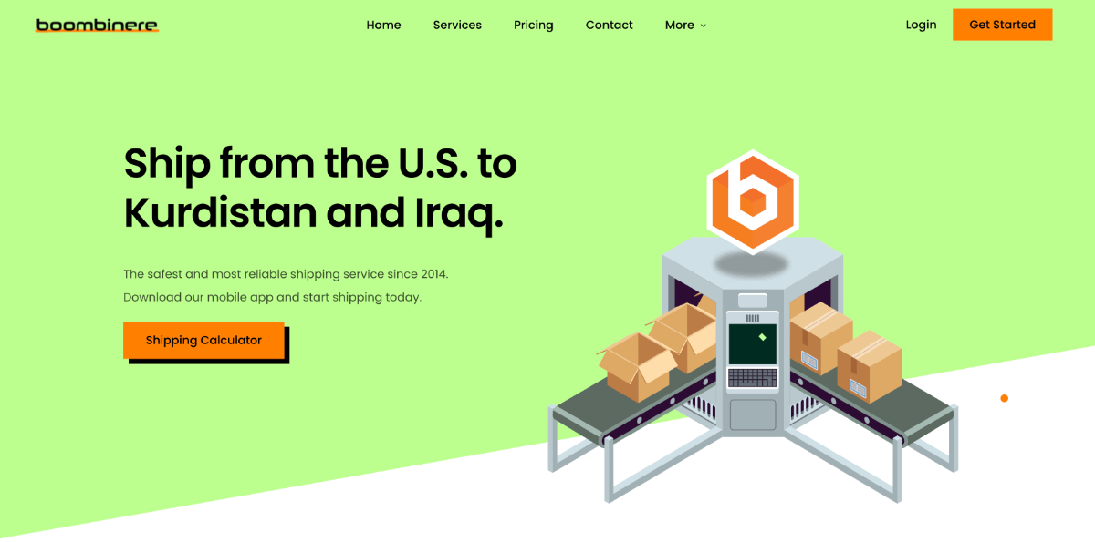 وبسایت ارسال خرده بار خریداری شده از خارج عراق 