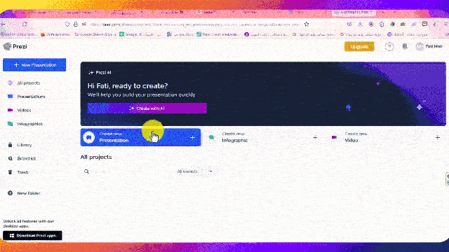 مراحل ساخت پاورپوینت با هوش مصنوعی pr 