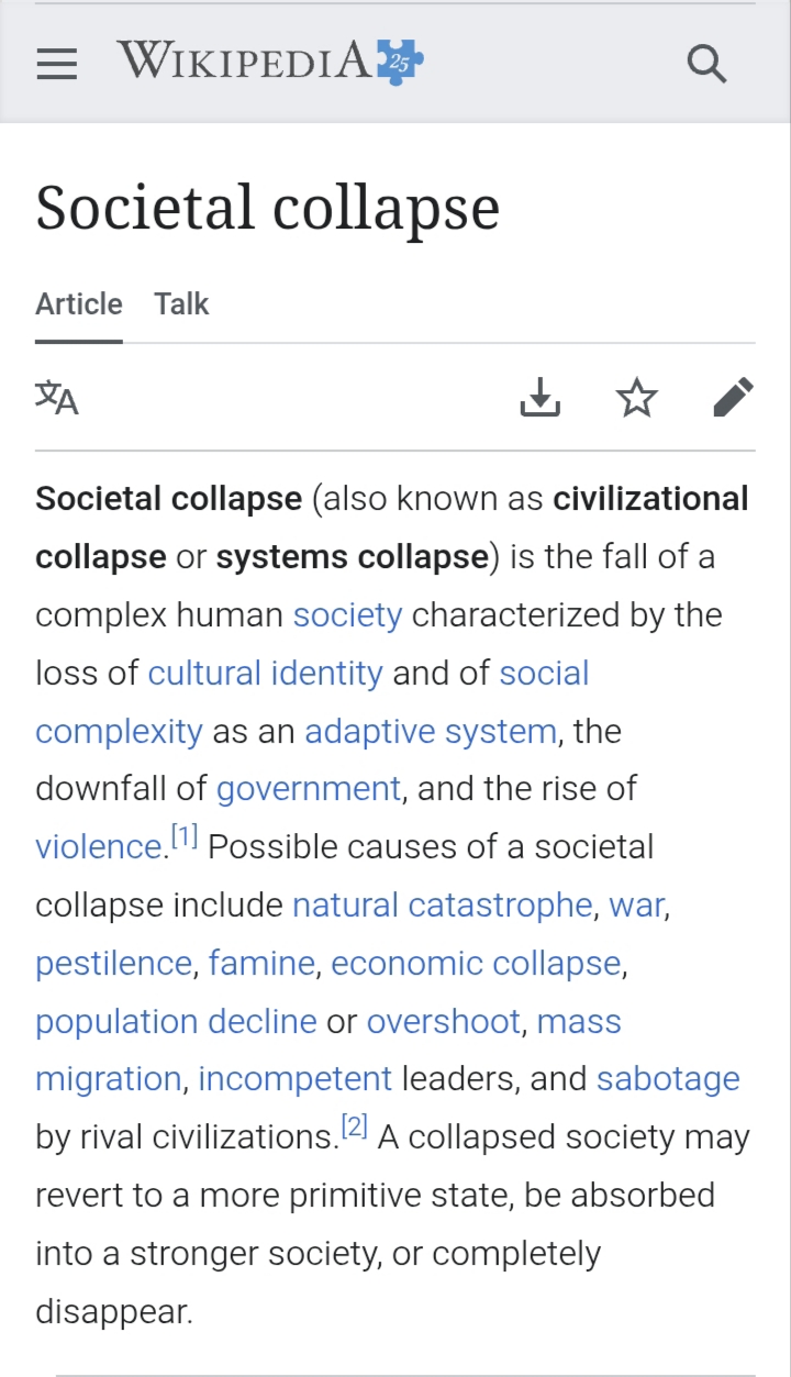 Social Collapse Through the Lens of Angelism