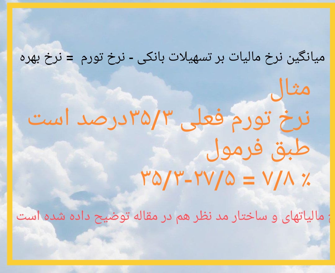 نرخ ۲۷/۵ درصد را دولت بجای آنکه از جیب فقرا به ثروتمندان یارانه بدهد و بجای حذف یارانه ها و اقتصاد ریاضتی همان مقاومتی و به خاک سیاه نشاندن ملت به تناسب تمکن افراد وام گیرنده از آنان بعنوان مالیات بگیرد تا همه چیز از یک ساختار غارتگر مبتنی بر جهل مرکب ساختار یافته و سیستم فاسد و غیر شفاف و چپاول گر به یک ساختار متعادل مبتنی بر عقلانیت مسئولیت پذیر تغییر کند