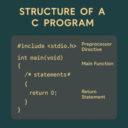 ساختار اولیه‌ی زبان برنامه نویسی C