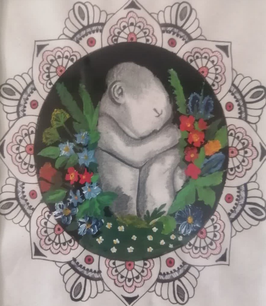 این رو خودم کشیدم... وقتی برای حوراسادات باردار بودم