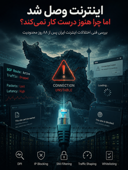 اینترنت ایران وصل شده یا فقط «ظاهر اتصال» برگشته است؟