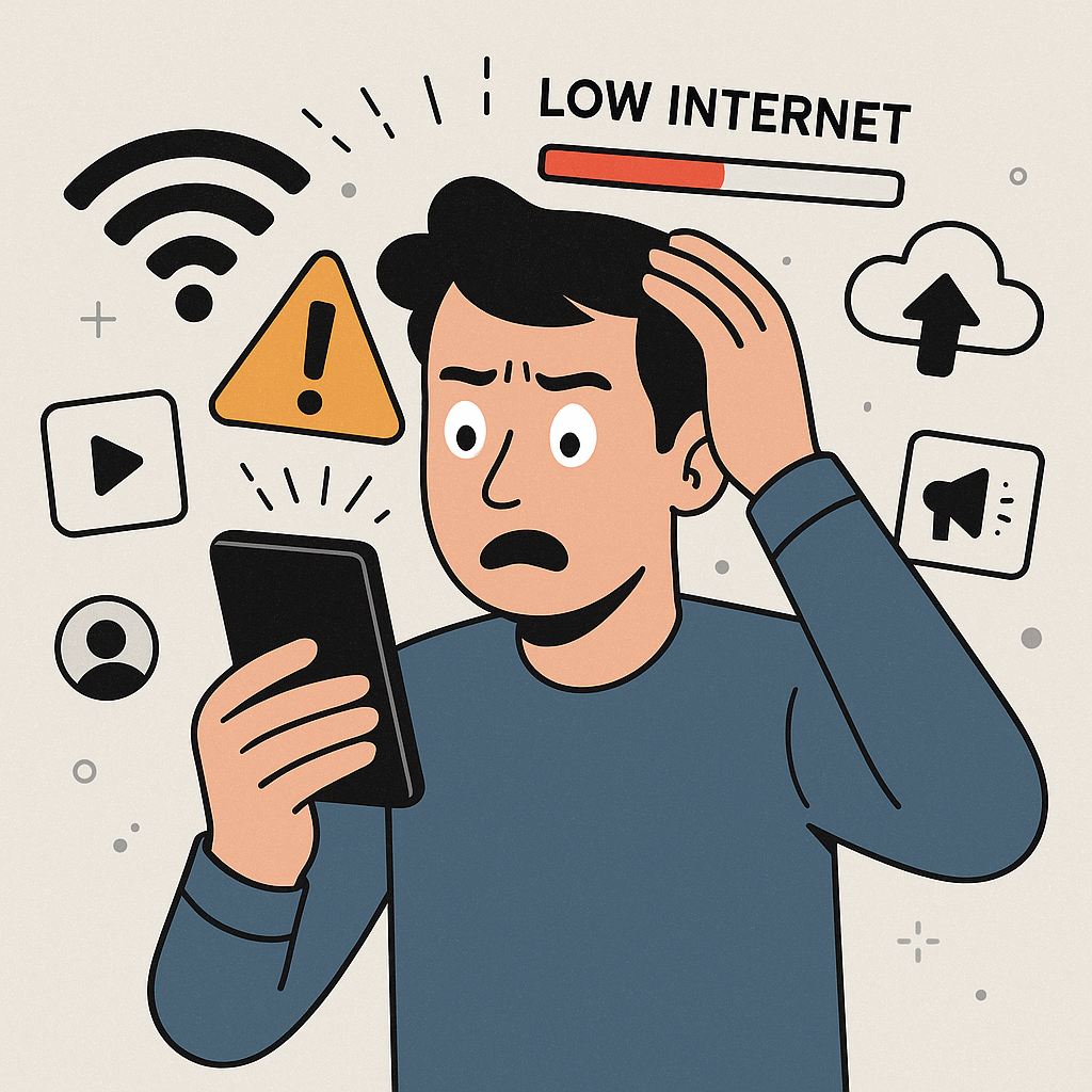 کاهش حجم اینترنت