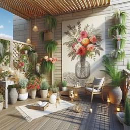 طراحی دکوراسیون تراس کوچک در کمتر از 10 دقیقه