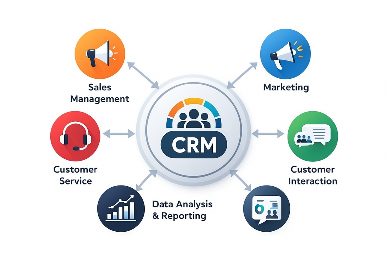 اجزای اصلی سیستم مدیریت ارتباط با مشتری CRM