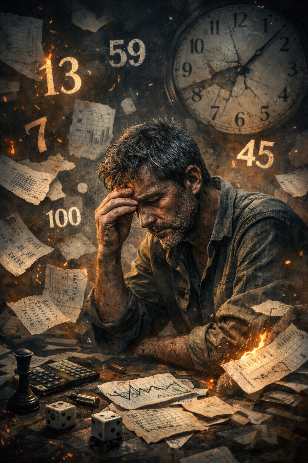 جُنگ و جَنگِ اعدادِ زندگیِ یک مرد خسته