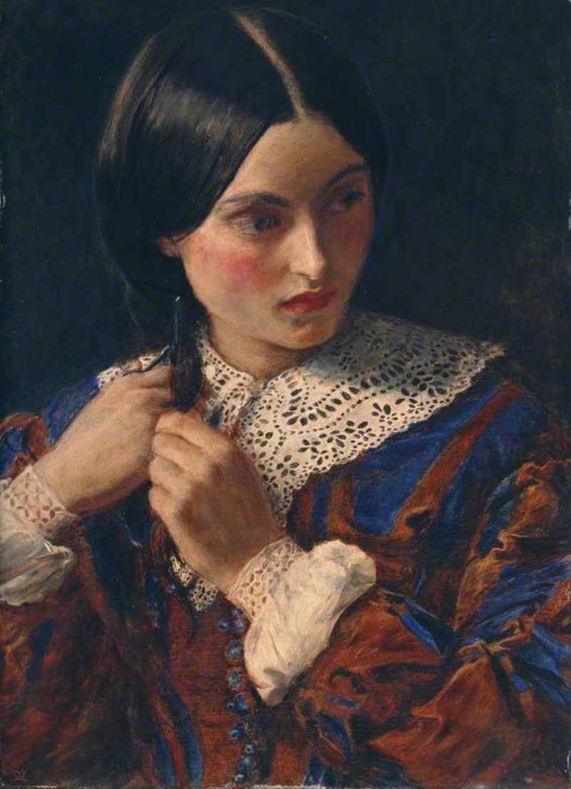 تابلو «Only a Lock of Hair» از جان اورات میلیس