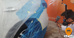 ترمیم رنگ خودرو