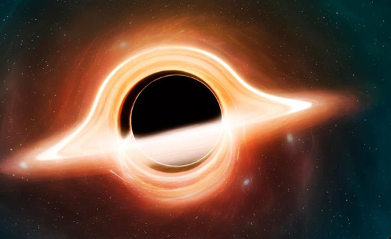 تصویر شبیه‌سازی شده از یک سیاهچاله