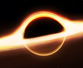 قرض برافزایشی یک سیاهچاله(قسمت‌های نورانی)