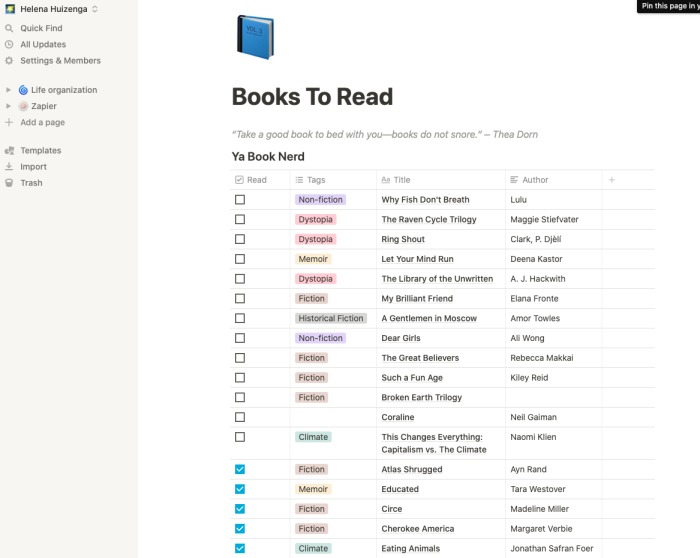 مدیریت کتاب ها با نوشن