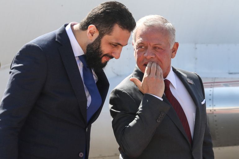 ۲۶ فوریه ۲۰۲۵ سفر الشرع به اردن