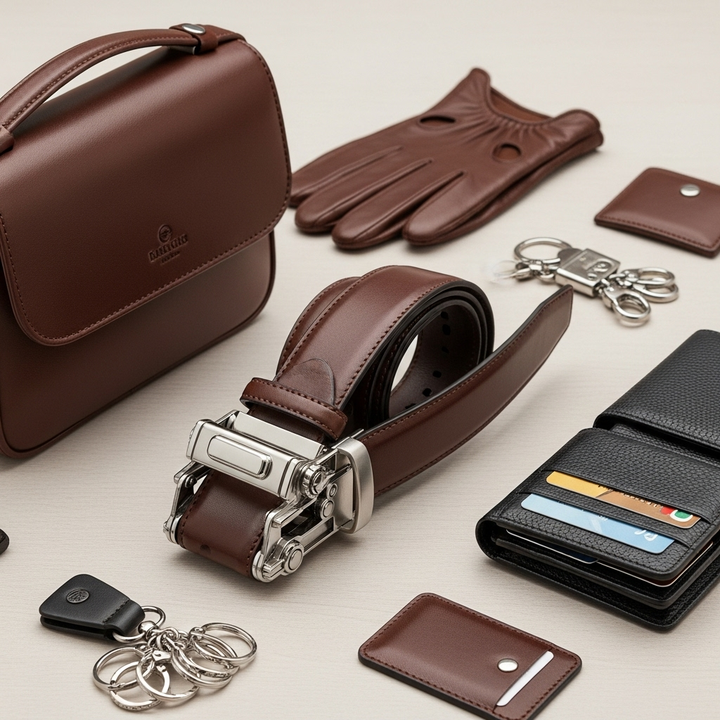 انتخاب اکسسوری‌های چرمی باکیفیت؛ از کمربند ریلی تا کیف دوشی