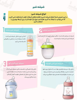 راهنمای انتخاب شیشه شیر مناسب برای نوزاد