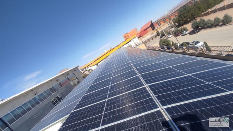 عکس نیروگاه خورشیدی ساخته شده توسط شرکت نیکسا