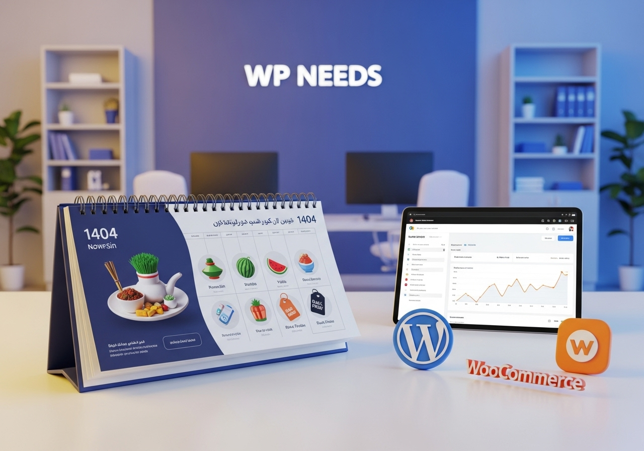 طراحی تقویم فروش فصلی 1404 برای فروشگاه اینترنتی (راهنمای کامل ۱۴۰۴) 🗓️ وردپرس نیاز