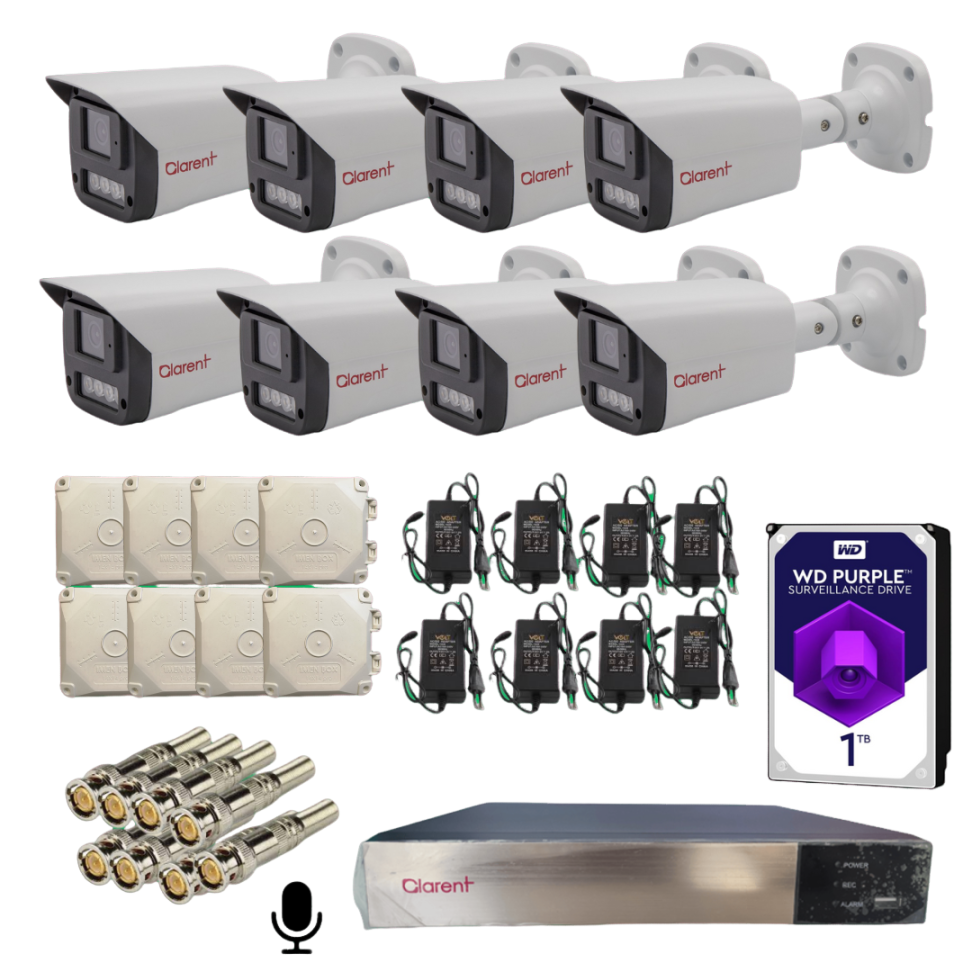 دوربین مداربسته  دید در شب رنگی کلارنت clarent