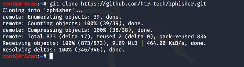 دانلود ابزار zphisher