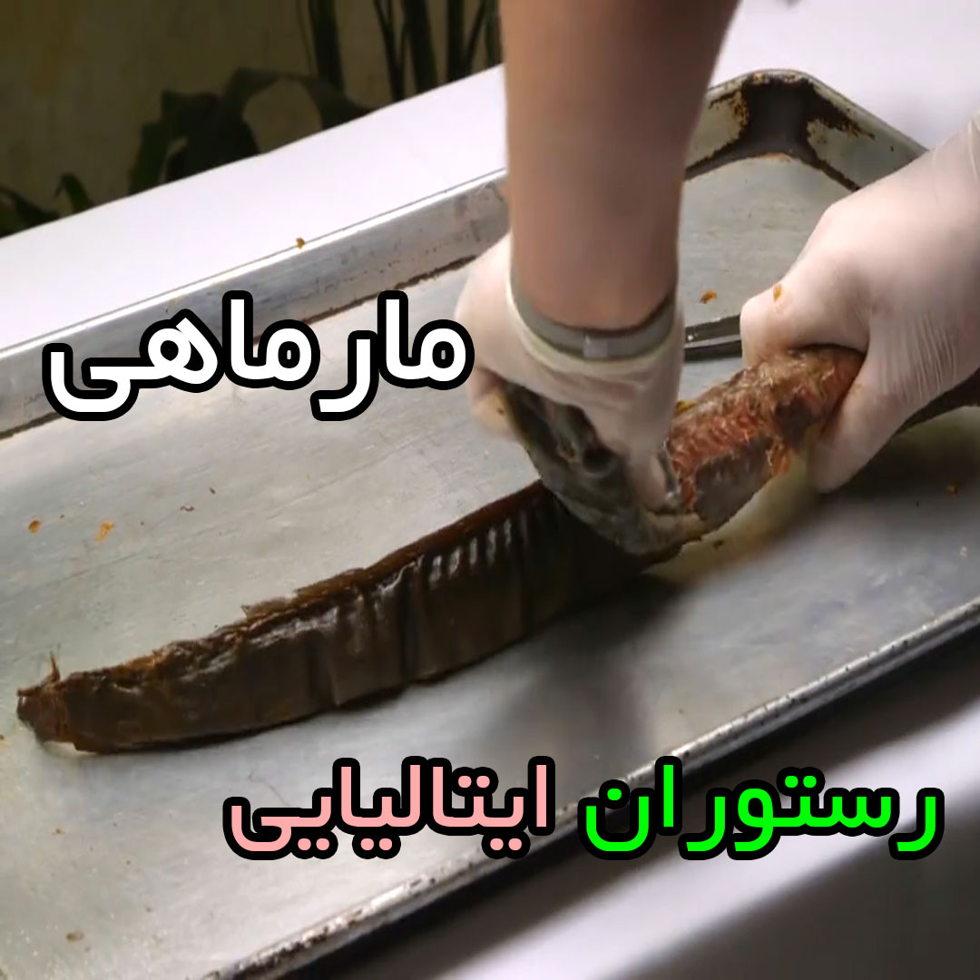 مارماهی غذای رستوران ایتالیایی
