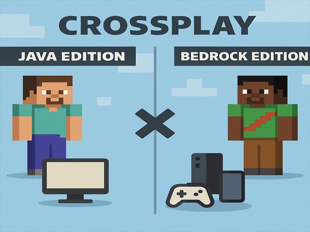تفاوت کلیدی ماینکرافت جاوا و بدراک در کراس پلی