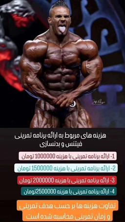 مربی خصوصی مربی آنلاین بدنسازی عضله سازی پرورش اندام برنامه نویسی