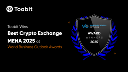 توبیت برنده بهترین صرافی منطقه منا 2025 در World Business Outlook شد