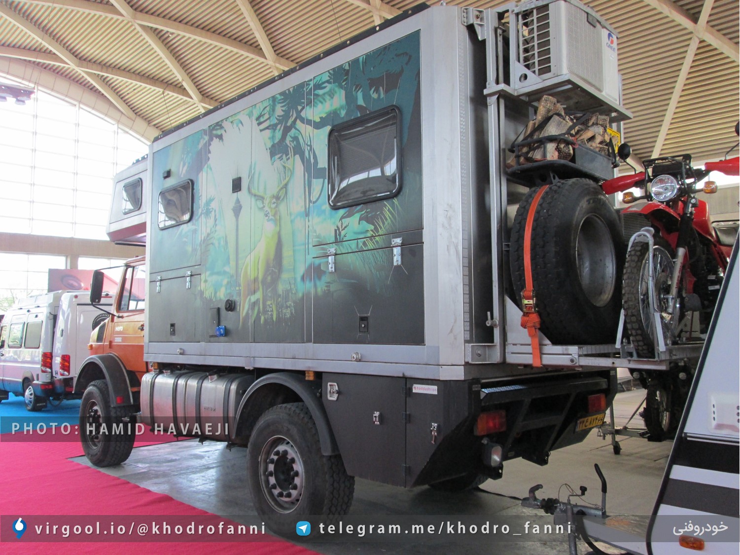 بنز یونیماگ کمپر با تجهیزات کامل