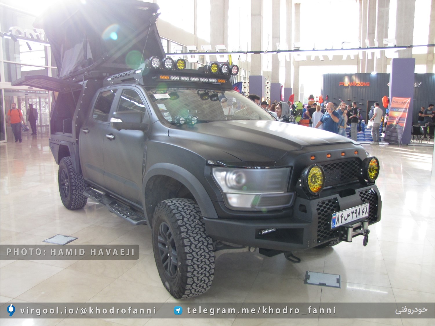 پیکاپ بهمن G9 با تجهیزات تخصصی بیراههنوردی