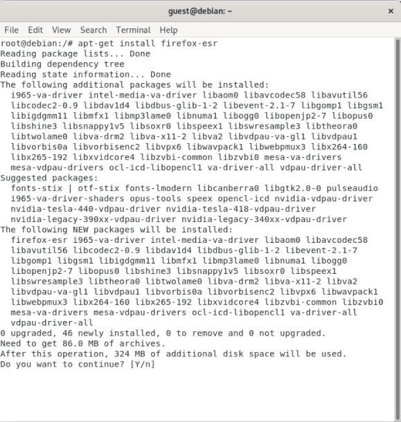 مراحل نصب Firefox ESR