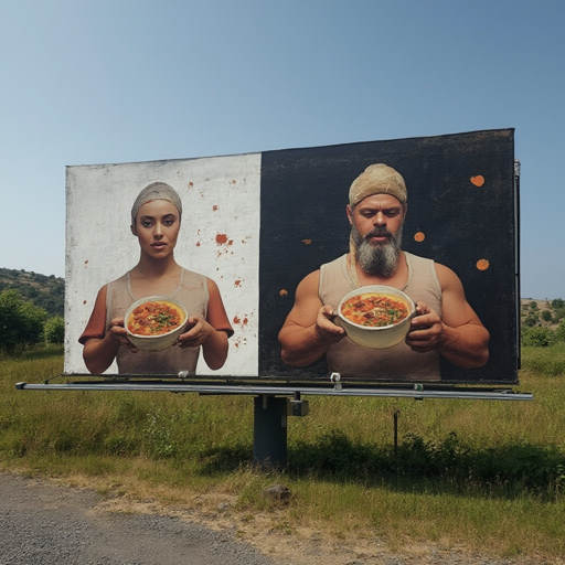 تصاویری ناموزون از یک تبلیغ که نمیتواند احساس لازم را به مخاطب منتقل کند.