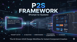 فریم‌ورک ۴ مرحله‌ای من P2S Framework (Prompt-to-System) برای طراحی UI/UX با چاشنی AI