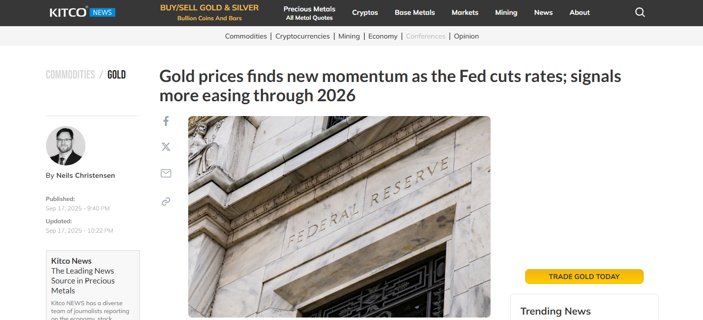 گزارش سایت kitco