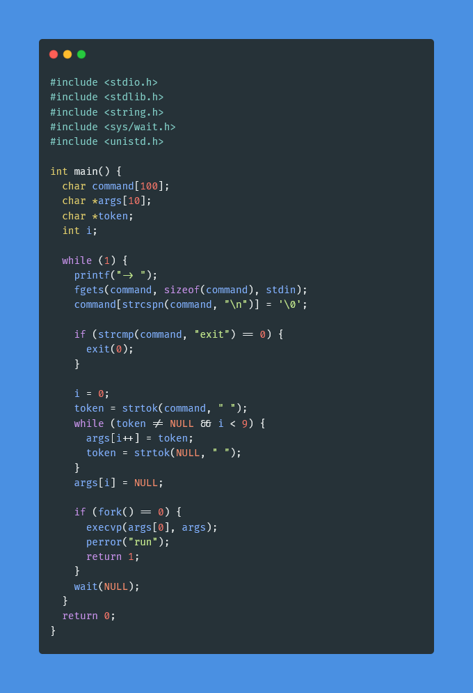 این کد هر بار یک اسم از خط فرمان دریافت میکنه و اجرا میکنه.