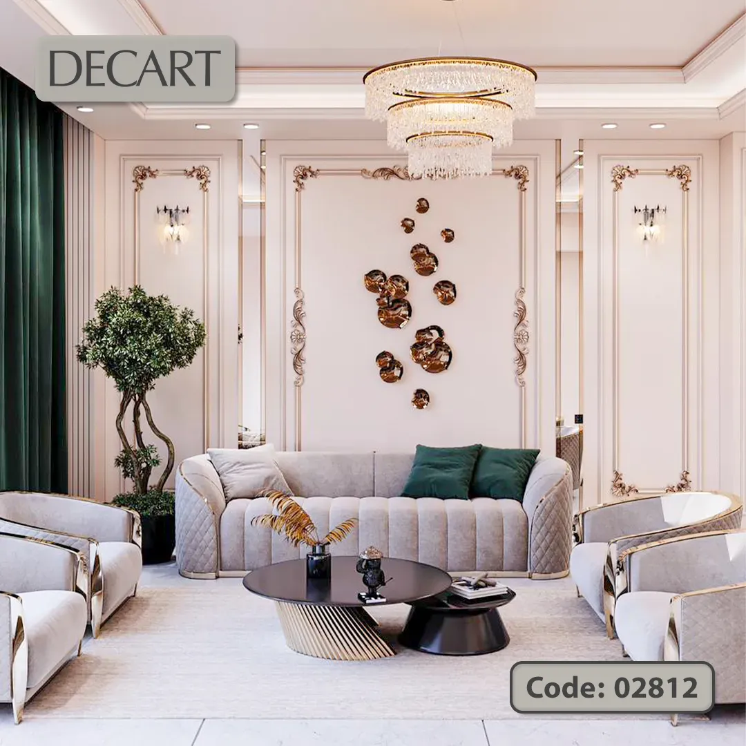 گچبری پیش ساخته دیوار پلی یورتان در دکارت استور