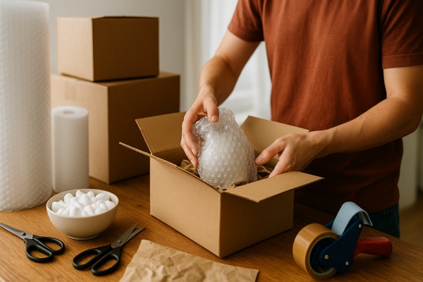 آموزش بسته بندی وسایل شکستنی