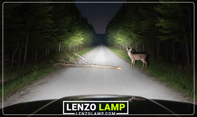 روشنایی هدلایت خودرو