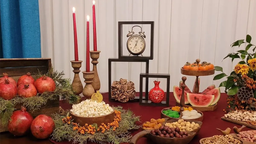 تزیین سفره شب یلدا ساده و شیک ترند امسال
