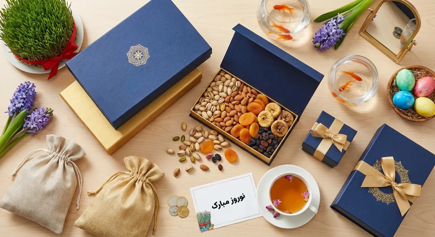 بهترین پک‌های هدیه سازمانی آجیل برای عید