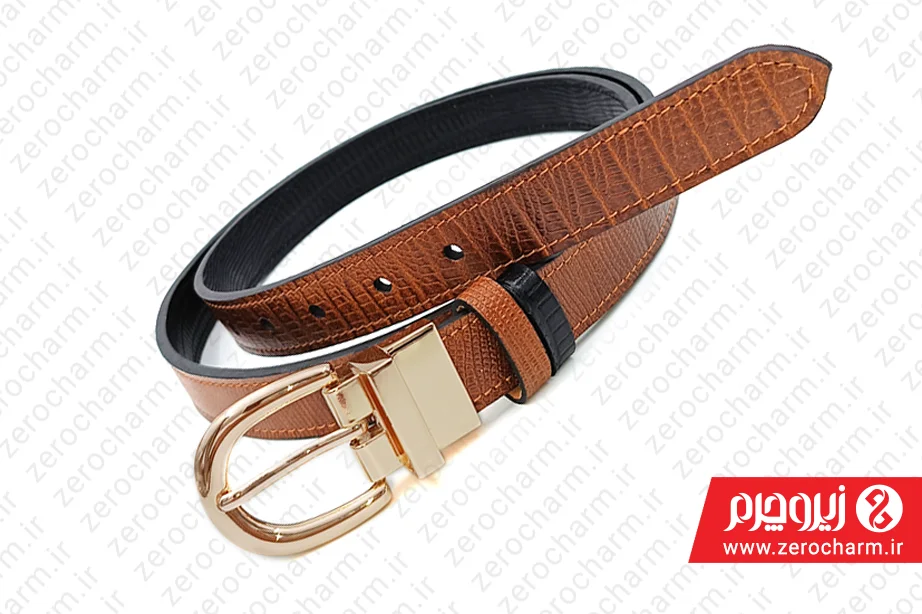 کمربند دورو زنانه چرم