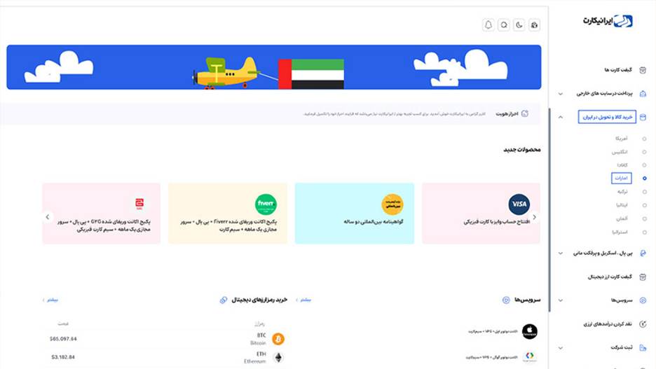 روش سفارش و دریافت کالا در ایران