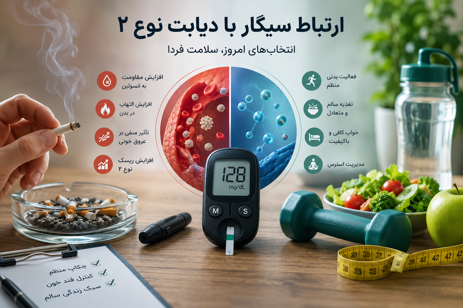 ارتباط سیگار با دیابت نوع 2؛ عادتی که می‌تواند بر متابولیسم بدن تأثیر بگذارد