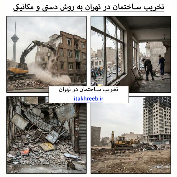 تخریب ساختمان در تهران