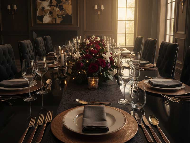 تزیین قاشق و چنگال برای مهمانی