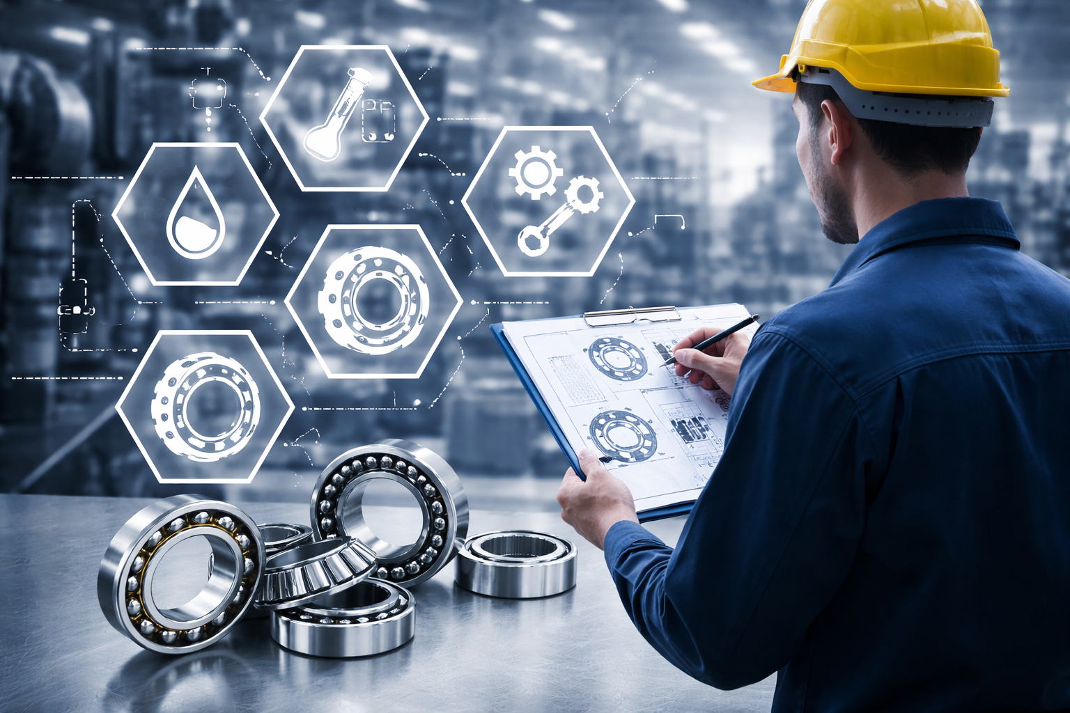 نمودار راهنمای کدهای فنی بلبرینگ و معنای پیشوندها و پسوندها