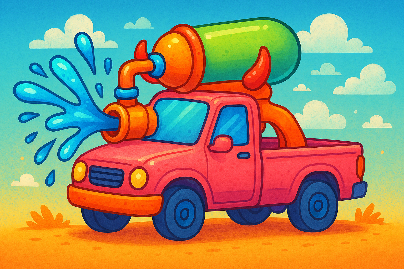 تفنگ آب پاش سیار