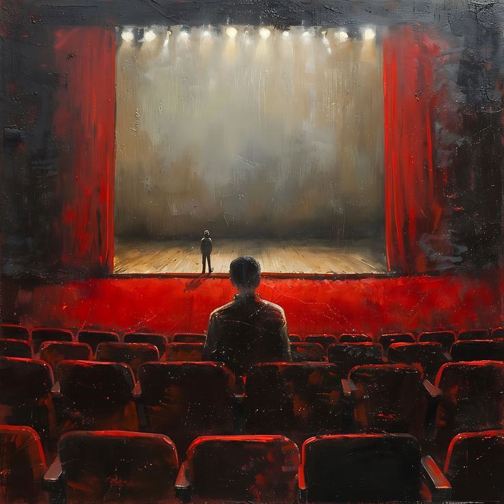 تماشاچی خسته، بازیگر تنها