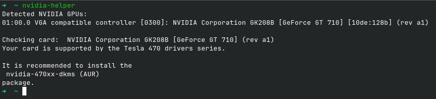 بستهٔ nvidia-helper که به شما کمک میکند درایور کارت گرافیک خود را به سادگی پیدا و نصب کنید